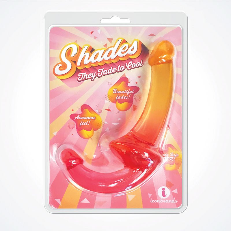 Shades 9.5'' Strapless Double Dong - Pink/Orange 24 cm Double Dong – Sex toys NZ by Naughtyhut. Discreet delivery nationwide.