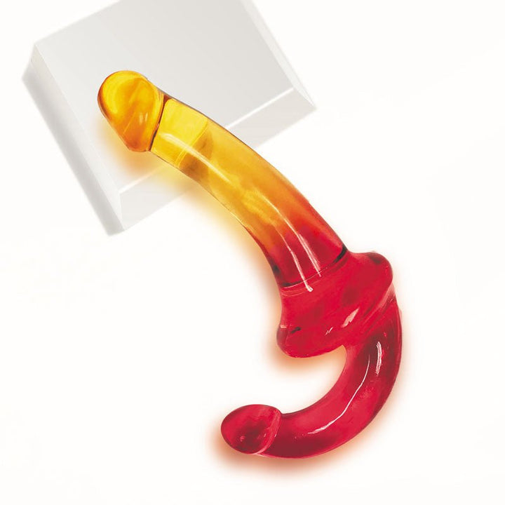 Shades 9.5'' Strapless Double Dong - Pink/Orange 24 cm Double Dong – Sex toys NZ by Naughtyhut. Discreet delivery nationwide.