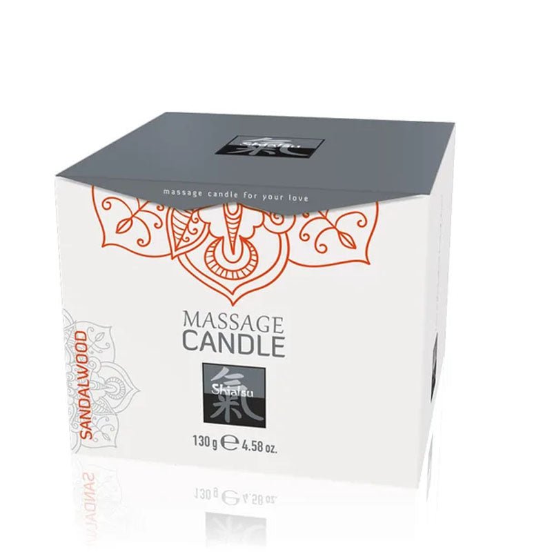 Buy Shiatsu Massage Candle - Sandalwood Scented - 130 gram – Naughtyhut NZ sex toys online. Discreet delivery & top brands.