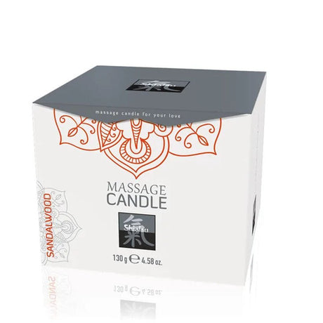 Buy Shiatsu Massage Candle - Sandalwood Scented - 130 gram – Naughtyhut NZ sex toys online. Discreet delivery & top brands.