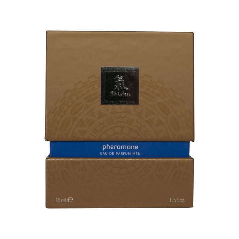 Shiatsu Pheromone Eau De Parfum Men - Dark Blue - Pheromone Fragrance for Men - 15 ml – Sex toys NZ by Naughtyhut. Discreet delivery nationwide.