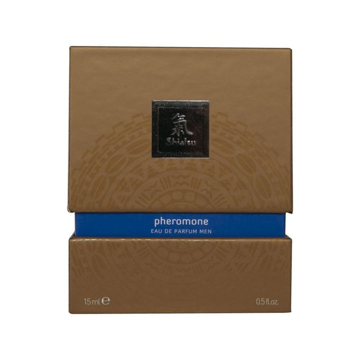 Shiatsu Pheromone Eau De Parfum Men - Dark Blue - Pheromone Fragrance for Men - 15 ml – Sex toys NZ by Naughtyhut. Discreet delivery nationwide.