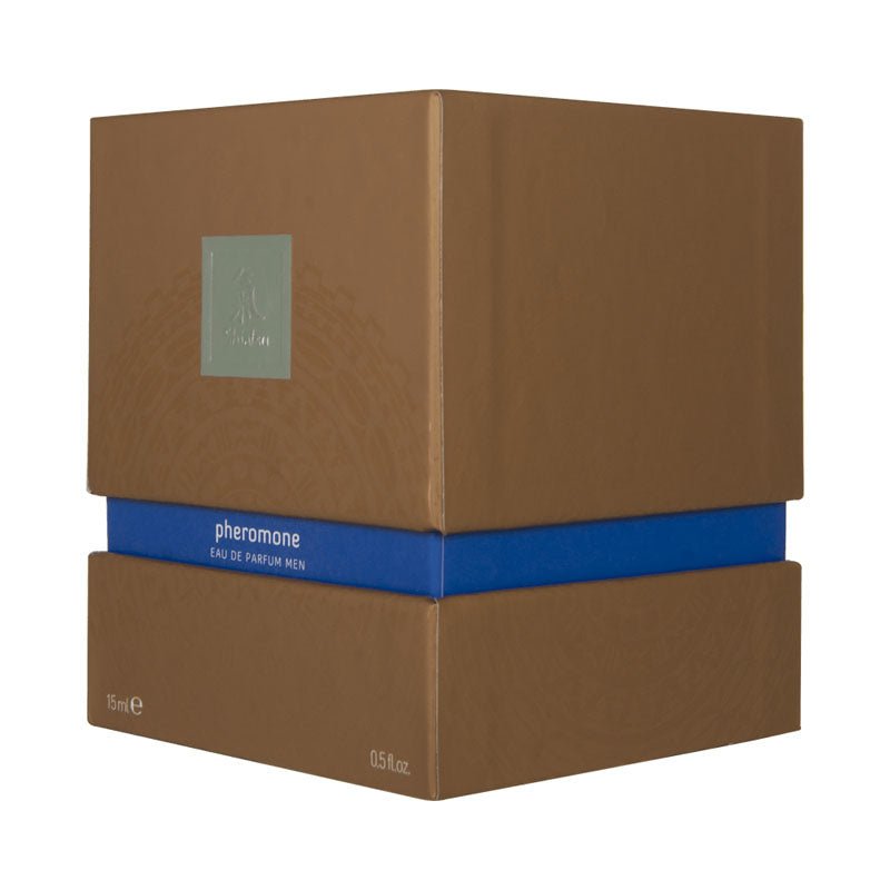 Shiatsu Pheromone Eau De Parfum Men - Dark Blue - Pheromone Fragrance for Men - 15 ml – Sex toys NZ by Naughtyhut. Discreet delivery nationwide.