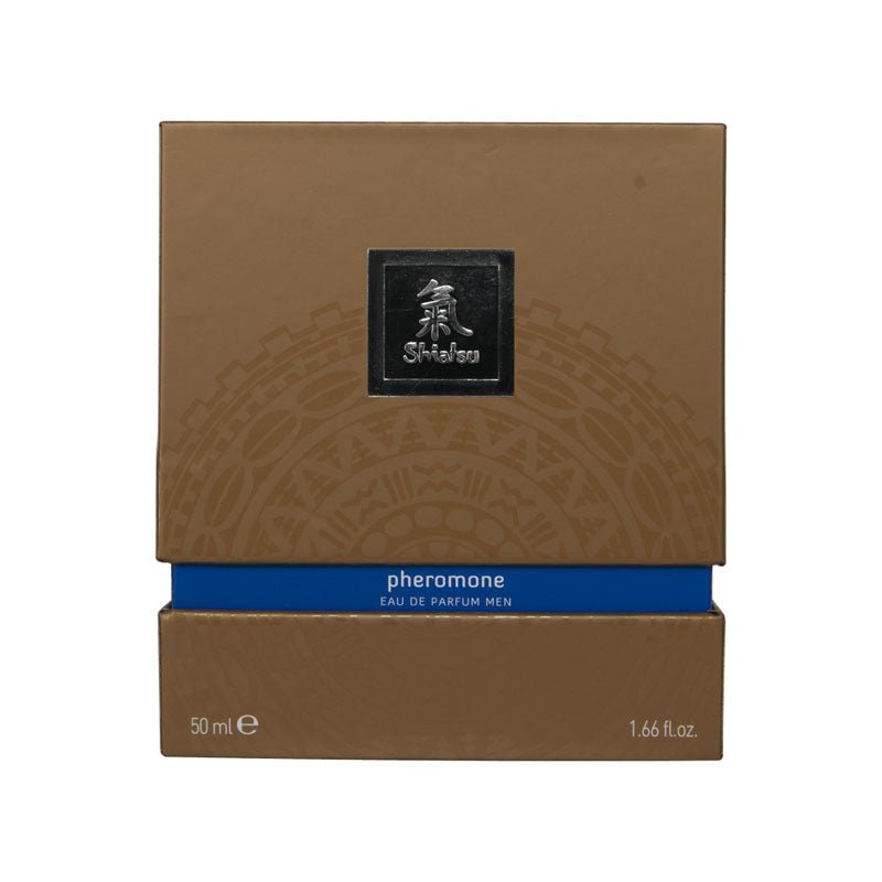 Buy Shiatsu Pheromone Eau De Parfum Men - Dark Blue - Pheromone Fragrance for Men - 50 ml – Naughtyhut NZ sex toys online. Discreet delivery & top brands.
