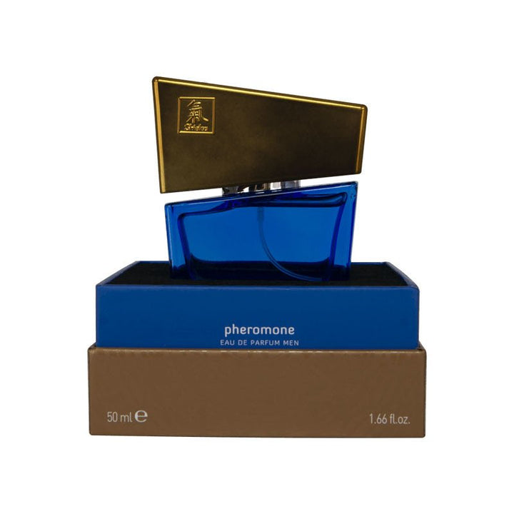 Shiatsu Pheromone Eau De Parfum Men - Dark Blue - Pheromone Fragrance for Men - 50 ml – Sex toys NZ by Naughtyhut. Discreet delivery nationwide.