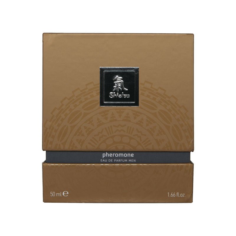Buy Shiatsu Pheromone Eau De Parfum Men - Grey - Pheromone Fragrance for Men - 50 ml – Naughtyhut NZ sex toys online. Discreet delivery & top brands.