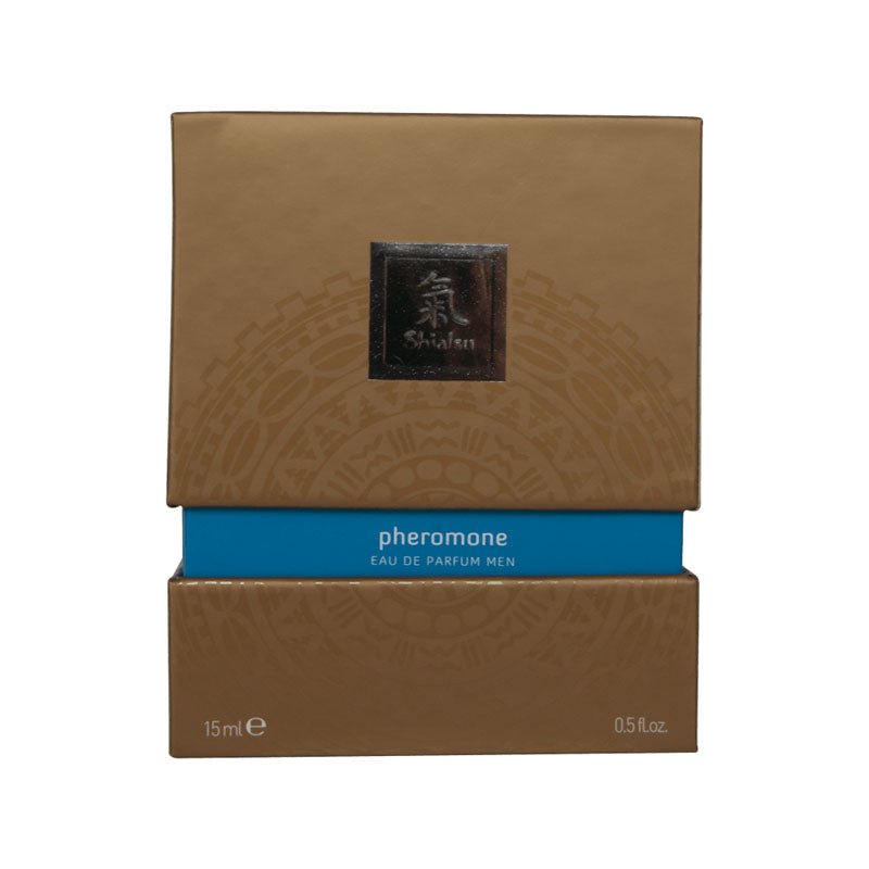Buy Shiatsu Pheromone Eau De Parfum Men - Light Blue - Pheromone Fragrance for Men - 15 ml – Naughtyhut NZ sex toys online. Discreet delivery & top brands.