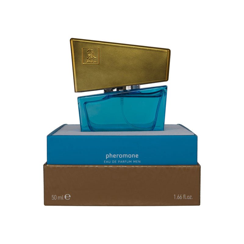 Shiatsu Pheromone Eau De Parfum Men - Light Blue - Pheromone Fragrance for Men - 50 ml – Sex toys NZ by Naughtyhut. Discreet delivery nationwide.