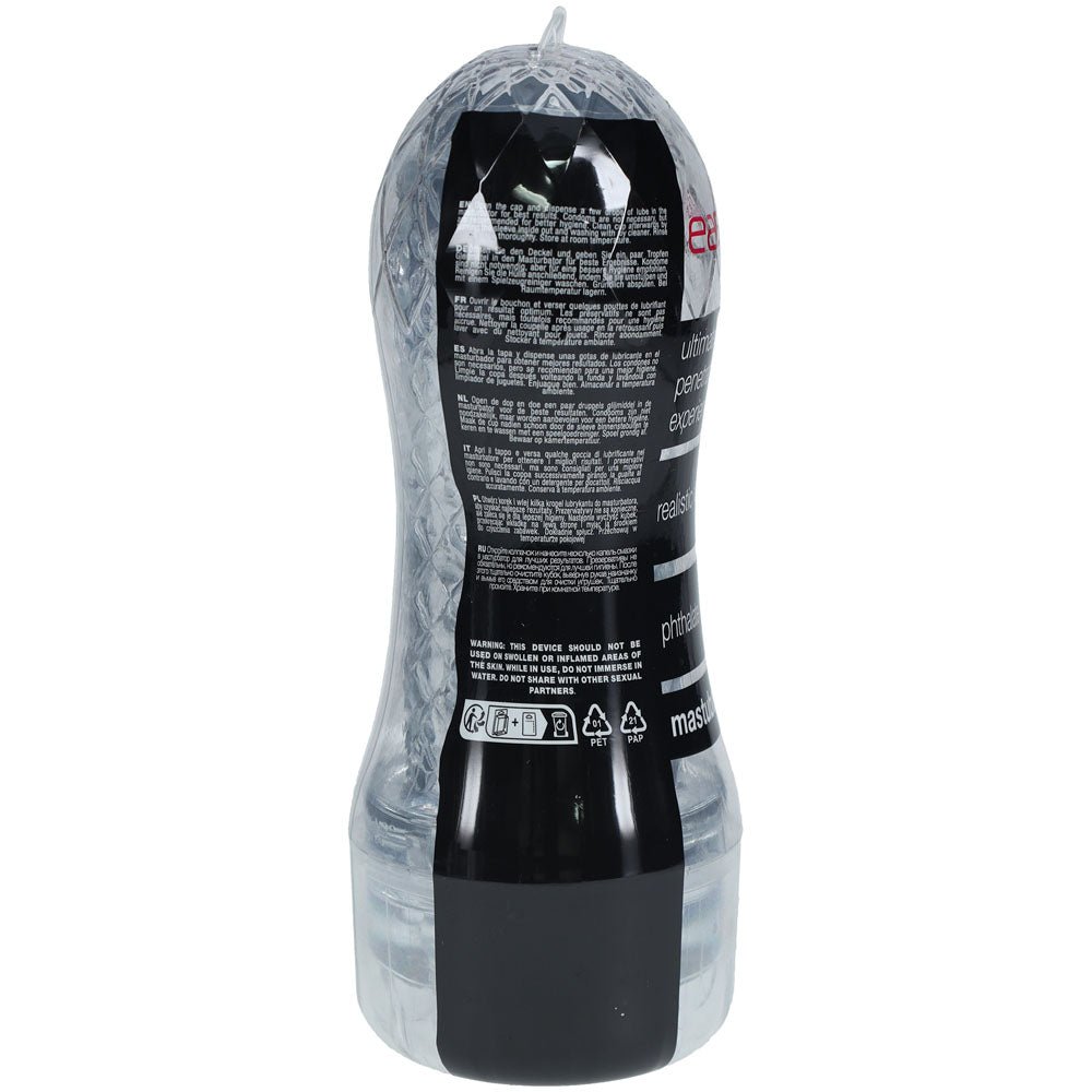 Buy SHOTS Easy Rider - Clear - Clear Vagina Stroker – Naughtyhut NZ sex toys online. Discreet delivery & top brands.