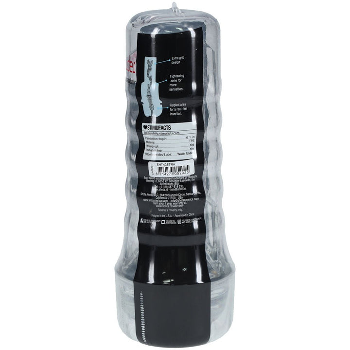 SHOTS Easy Rider - Clear - Clear Vagina Stroker – Sex toys NZ by Naughtyhut. Discreet delivery nationwide.