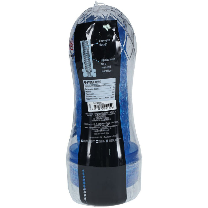 SHOTS Easy Rider - Blue - Blue Vagina Stroker – Sex toys NZ by Naughtyhut. Discreet delivery nationwide.