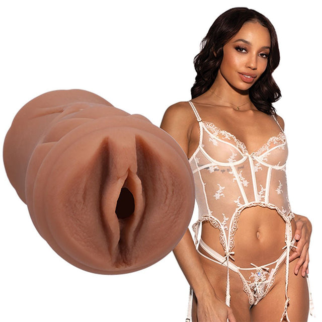 Buy Signature Strokers - Alexis Tae - Brown Vagina Stroker – Naughtyhut NZ sex toys online. Discreet delivery & top brands.