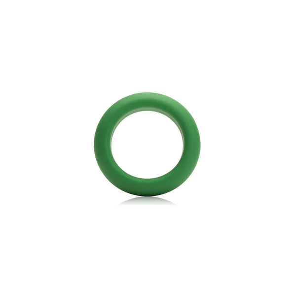 Je Joue silicone cock ring in Green, medium stretch, front view
