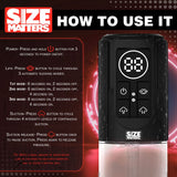 Buy Size Matters Sucking Penis Pump - Clear USB Rechargeable Penis Pump – Naughtyhut NZ sex toys online. Discreet delivery & top brands.