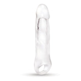 Buy Size Up 1 Inch See - Thru Penis Extender with Ball Loop - Clear 2.5 cm (1'') Penis Extension Sleeve – Naughtyhut NZ sex toys online. Discreet delivery & top brands.
