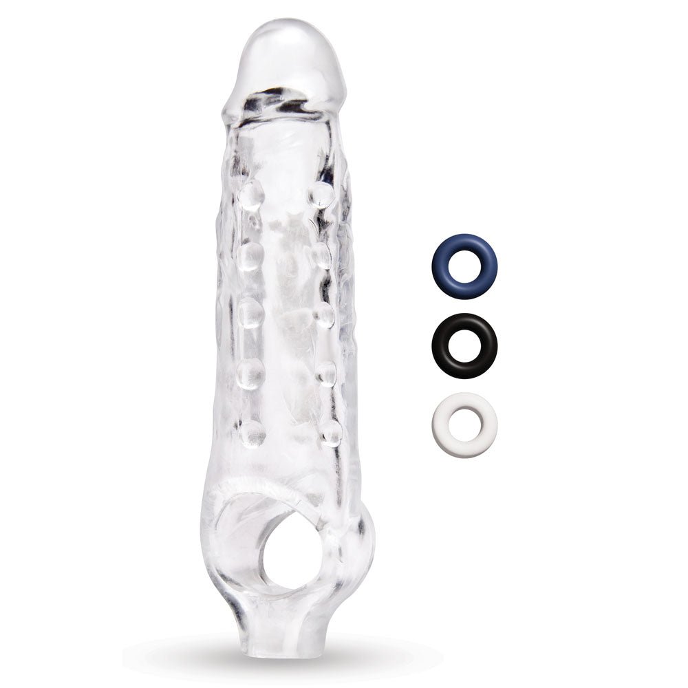 Size Up 1 Inch See - Thru Stretch Penis Extender - Clear 2.5 cm (1'') Penis Extension Sleeve – Sex toys NZ by Naughtyhut. Discreet delivery nationwide.