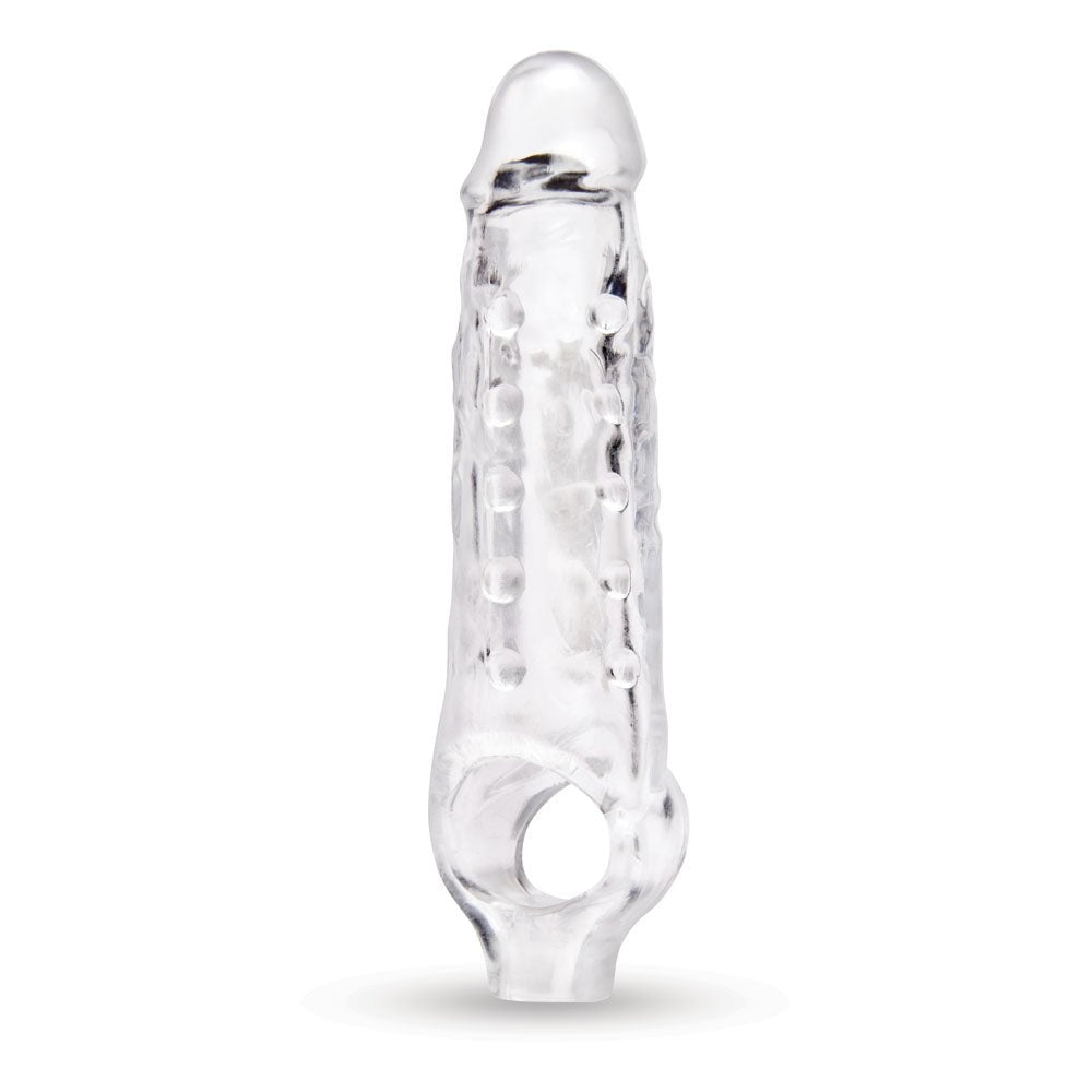 Size Up 1 Inch See - Thru Stretch Penis Extender - Clear 2.5 cm (1'') Penis Extension Sleeve – Sex toys NZ by Naughtyhut. Discreet delivery nationwide.