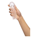 Buy Size Up 1.5 Inch See - Thru Stretch Penis Extender - Clear 3.8 cm (1.5'') Penis Extension Sleeve – Naughtyhut NZ sex toys online. Discreet delivery & top brands.