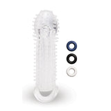 Buy Size Up 1.5 Inch See - Thru Stretch Penis Extender - Clear 3.8 cm (1.5'') Penis Extension Sleeve – Naughtyhut NZ sex toys online. Discreet delivery & top brands.