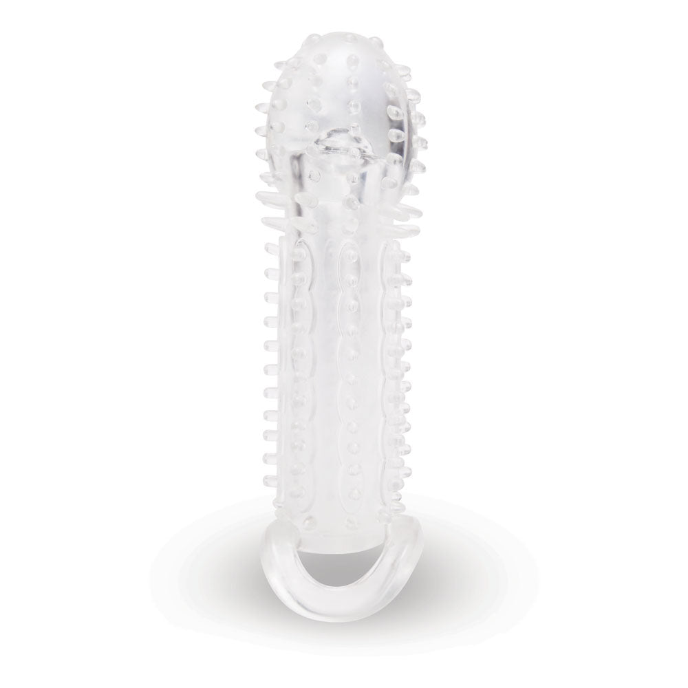 Size Up 1.5 Inch See - Thru Stretch Penis Extender - Clear 3.8 cm (1.5'') Penis Extension Sleeve – Sex toys NZ by Naughtyhut. Discreet delivery nationwide.