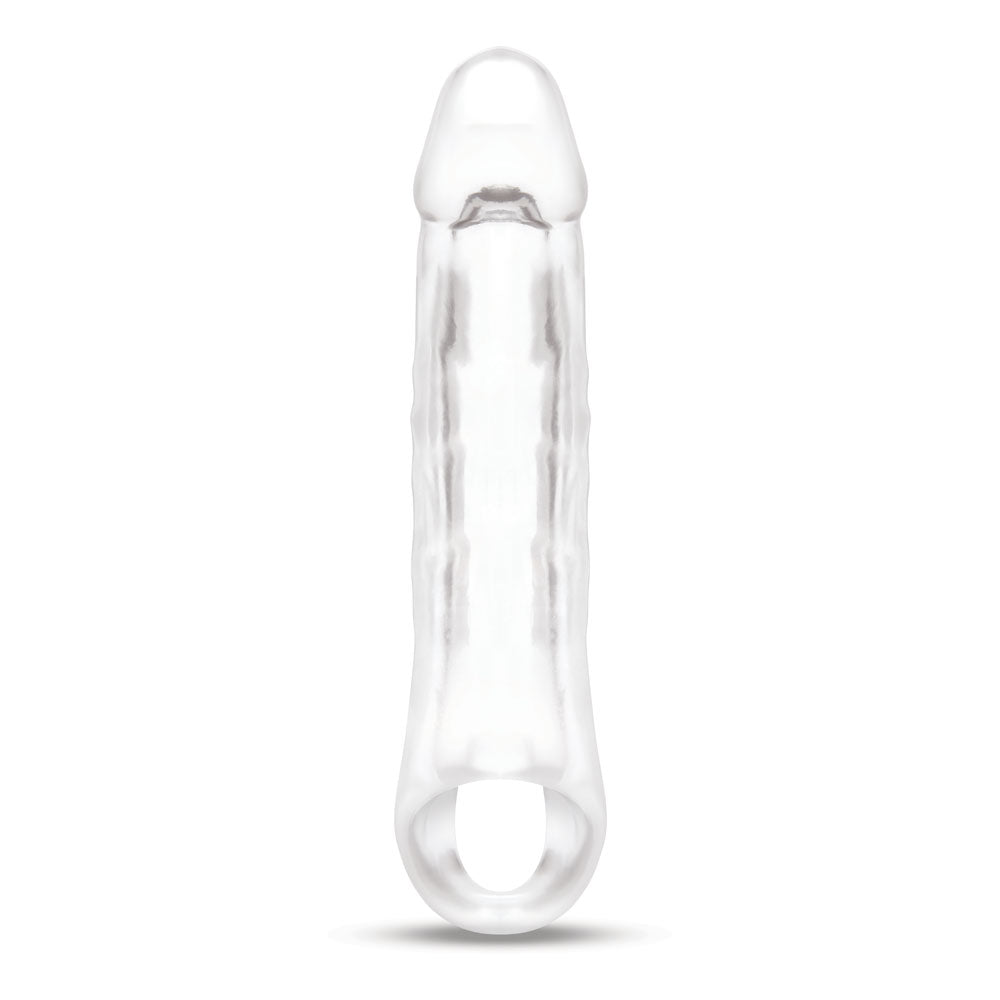Buy Size Up 2 Inch See - Thru Penis Extender with Ball Loop - Clear 5 cm (2'') Penis Extension Sleeve – Naughtyhut NZ sex toys online. Discreet delivery & top brands.