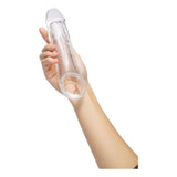 Buy Size Up 2 Inch See - Thru Penis Extender with Ball Loop - Clear 5 cm (2'') Penis Extension Sleeve – Naughtyhut NZ sex toys online. Discreet delivery & top brands.