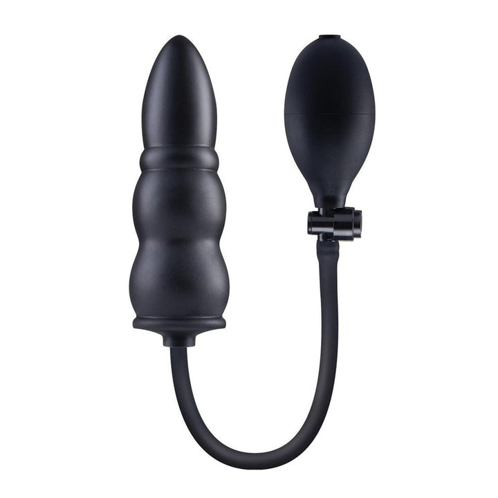 Size Up 5.5 Inch Ripple Inflatable Butt Plug - Black 15.2 cm Inflatable Butt Plug – Sex toys NZ by Naughtyhut. Discreet delivery nationwide.