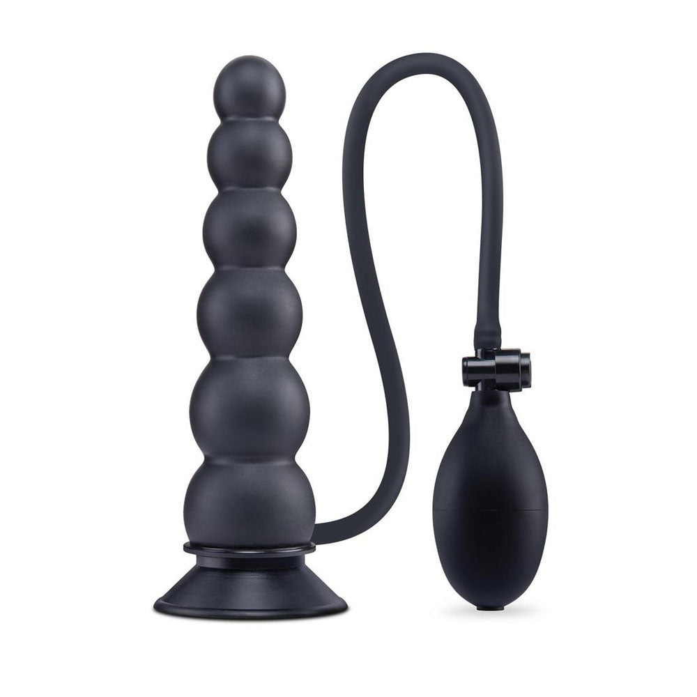 Size Up 7 Inch Ripple Inflatable Butt Plug - Black 20.3 cm Inflatable Butt Plug – Sex toys NZ by Naughtyhut. Discreet delivery nationwide.