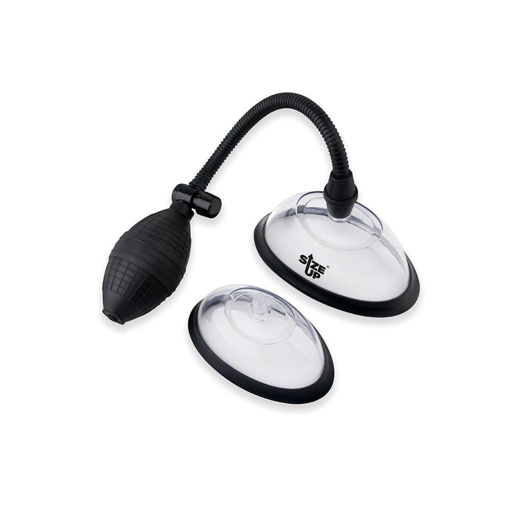 Size Up Classic Pussy Pump with 2 Chambers - Vagina Pump with 2 Interchangeable Chambers – Sex toys NZ by Naughtyhut. Discreet delivery nationwide.