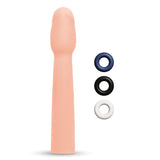 Buy Size Up Realistic 2 Inch Penis Extender - Flesh 5 cm (2'') Penis Extension Sleeve – Naughtyhut NZ sex toys online. Discreet delivery & top brands.