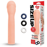 Buy Size Up Realistic 3'' Penis Extender - Flesh 7.6 cm (3'') Penis Extension Sleeve – Naughtyhut NZ sex toys online. Discreet delivery & top brands.