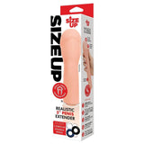 Buy Size Up Realistic 3'' Penis Extender - Flesh 7.6 cm (3'') Penis Extension Sleeve – Naughtyhut NZ sex toys online. Discreet delivery & top brands.