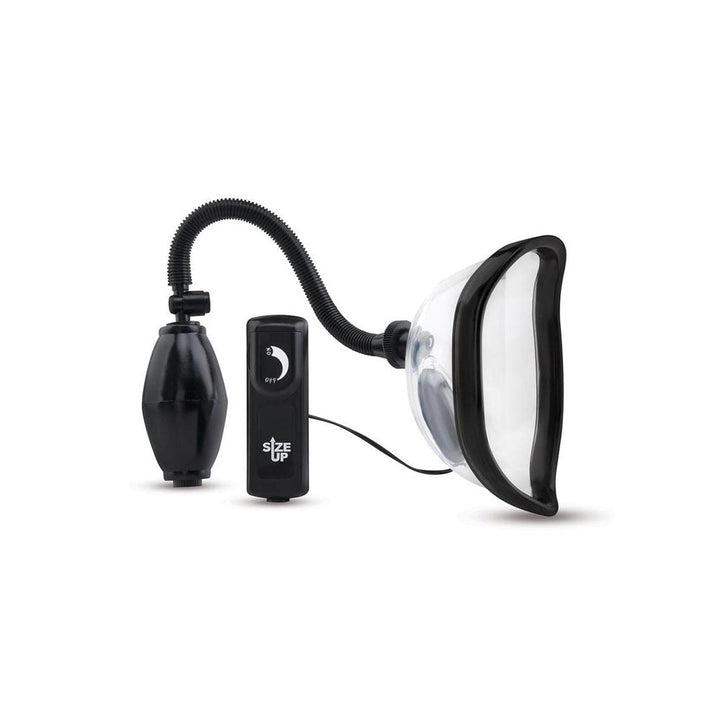 Size Up Vibrating Pussy Pump - Clear Vibrating Vagina Pump – Sex toys NZ by Naughtyhut. Discreet delivery nationwide.