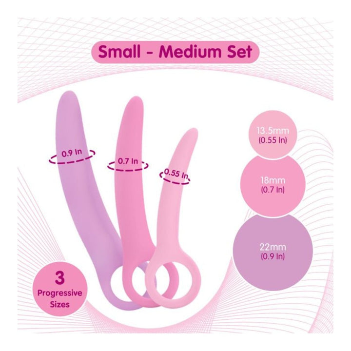 Skins Care Curved Dilators - 3pc Set (Small - Medium) – Sex toys NZ by Naughtyhut. Discreet delivery nationwide.