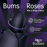 Buy Skins Rose Buddies - The Bums N Roses - Black USB Rechargeable Anal Rimming Stimulator – Naughtyhut NZ sex toys online. Discreet delivery & top brands.