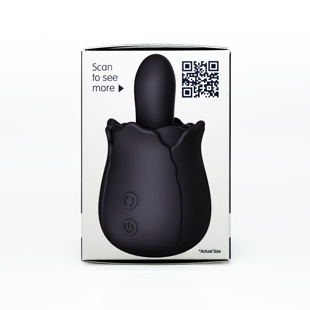 Buy Skins Rose Buddies - The Bums N Roses - Black USB Rechargeable Anal Rimming Stimulator – Naughtyhut NZ sex toys online. Discreet delivery & top brands.