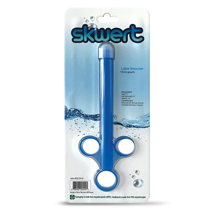 Skwert Lube Shooter - Blue Lube Applicator - 15 ml – Sex toys NZ by Naughtyhut. Discreet delivery nationwide.