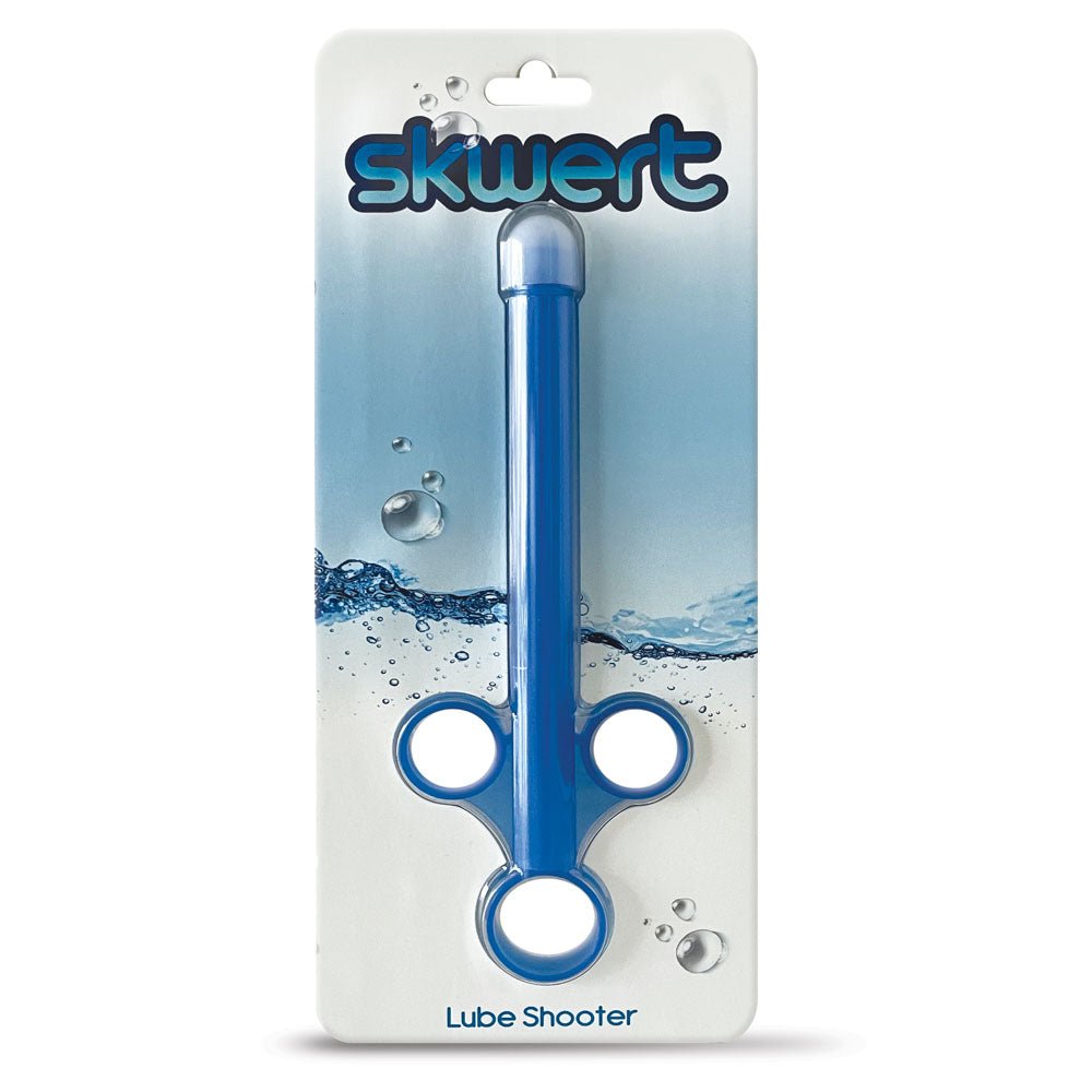 Buy Skwert Lube Shooter - Blue Lube Applicator - 15 ml – Naughtyhut NZ sex toys online. Discreet delivery & top brands.