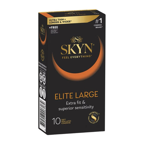 Buy SKYN® ELITE LARGE 10pk – Naughtyhut NZ sex toys online. Discreet delivery & top brands.