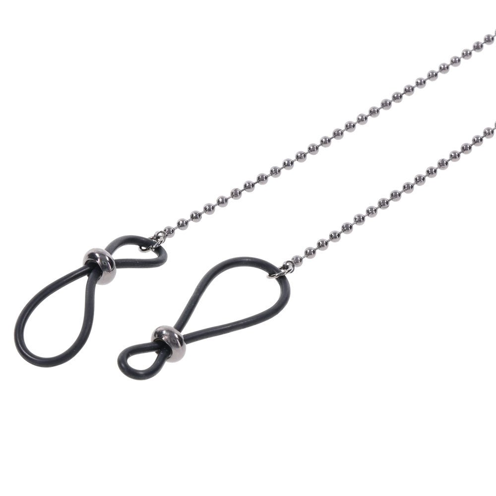 S&M Exs & Ohs Body Jewelry with Nipple Ties - Metal Chain with Nipple Ties – Sex toys NZ by Naughtyhut. Discreet delivery nationwide.