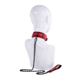 Buy S&M Exs & Ohs Collar and Leash - Red Neck Restraint – Naughtyhut NZ sex toys online. Discreet delivery & top brands.