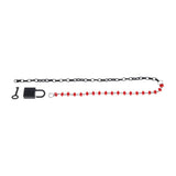 Buy S&M Exs & Ohs Crystal Day Collar - Red/Black Collar Jewellery – Naughtyhut NZ sex toys online. Discreet delivery & top brands.