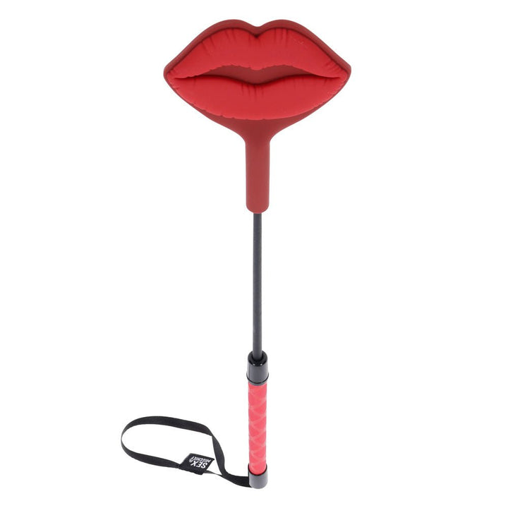 S&M Exs & Ohs Kiss Crop - Red Silicone Tipped Crop Whip – Sex toys NZ by Naughtyhut. Discreet delivery nationwide.