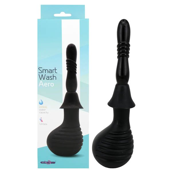 Smart Wash - Aero - Black Unisex Douche - 220 ml Capacity – Sex toys NZ by Naughtyhut. Discreet delivery nationwide.