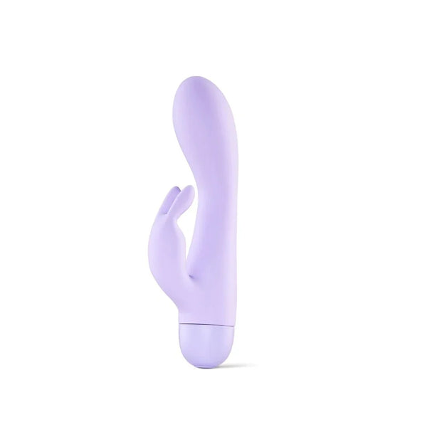 So Divine Pearl Mini Rabbit vibrator in Lilac, upright side view