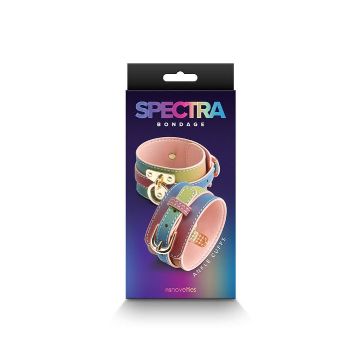 Spectra Bondage Ankle Cuffs - Rainbow - Rainbow Restraints – Sex toys NZ by Naughtyhut. Discreet delivery nationwide.