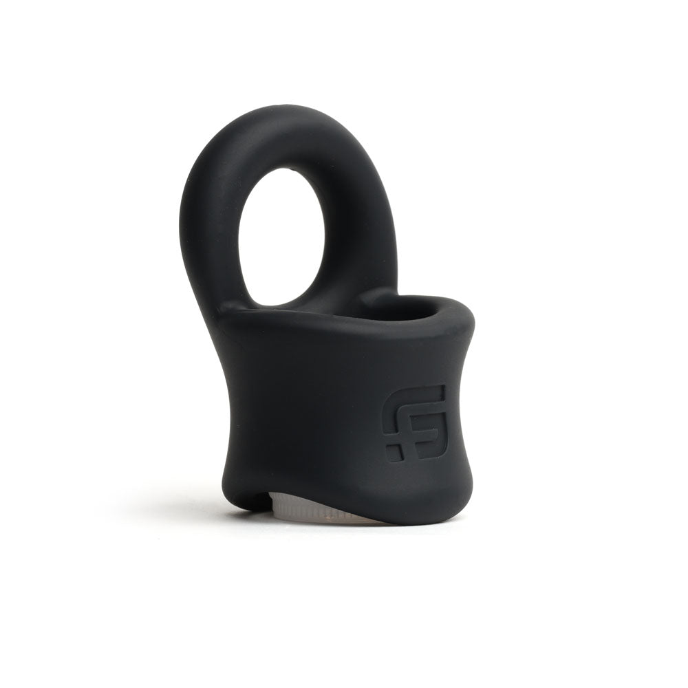 Buy Sport Fucker Baller Ring - Black Liquid Silicone Cock Ring with Ball Stretcher – Naughtyhut NZ sex toys online. Discreet delivery & top brands.