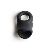 Buy Sport Fucker Baller Ring - Black Liquid Silicone Cock Ring with Ball Stretcher – Naughtyhut NZ sex toys online. Discreet delivery & top brands.
