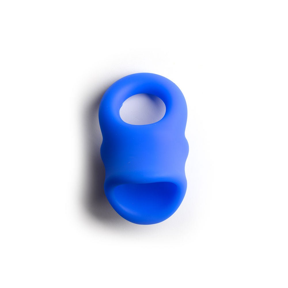 Buy Sport Fucker Baller Ring - Blue Liquid Silicone Cock Ring with Ball Stretcher – Naughtyhut NZ sex toys online. Discreet delivery & top brands.