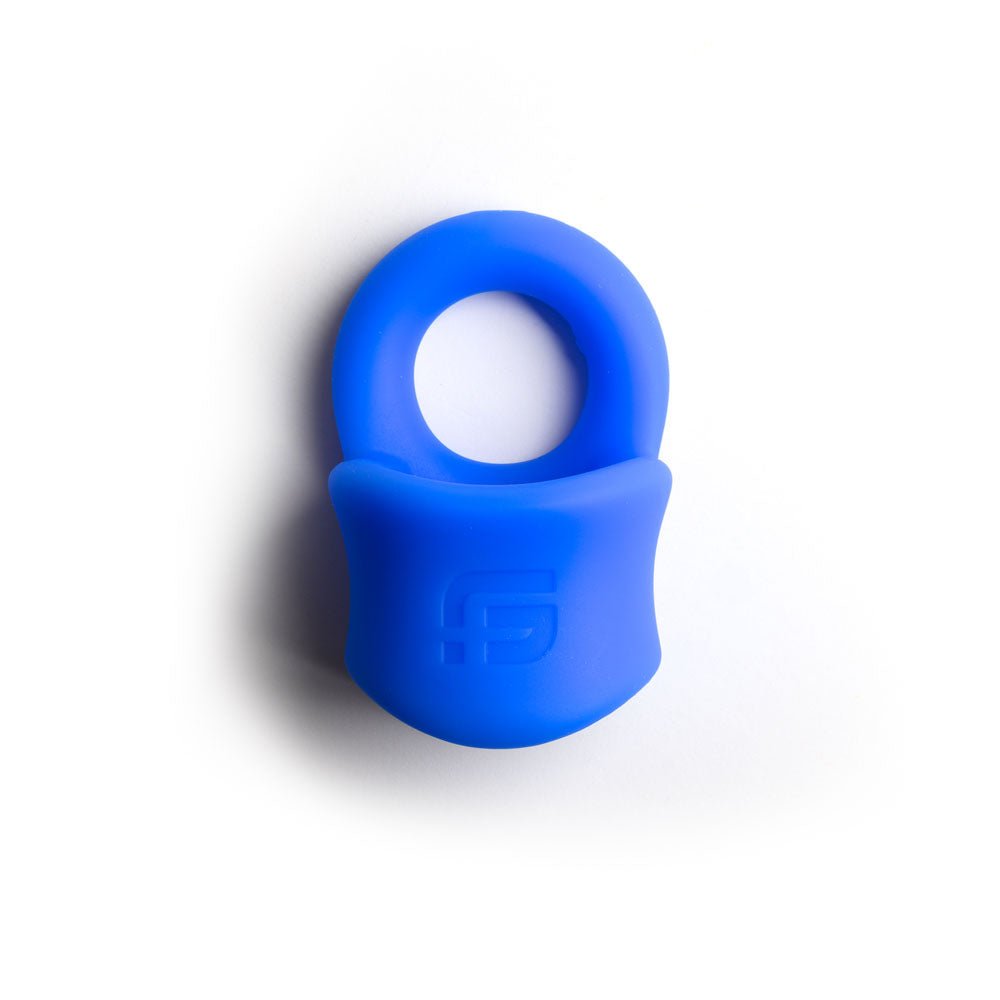 Buy Sport Fucker Baller Ring - Blue Liquid Silicone Cock Ring with Ball Stretcher – Naughtyhut NZ sex toys online. Discreet delivery & top brands.